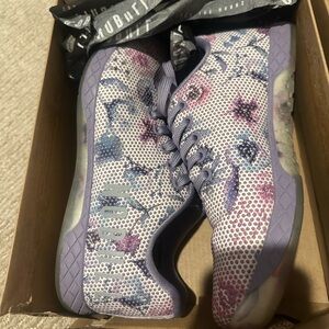 NOBULL Women's Lavender Floral Athletic Sneakers 7.5